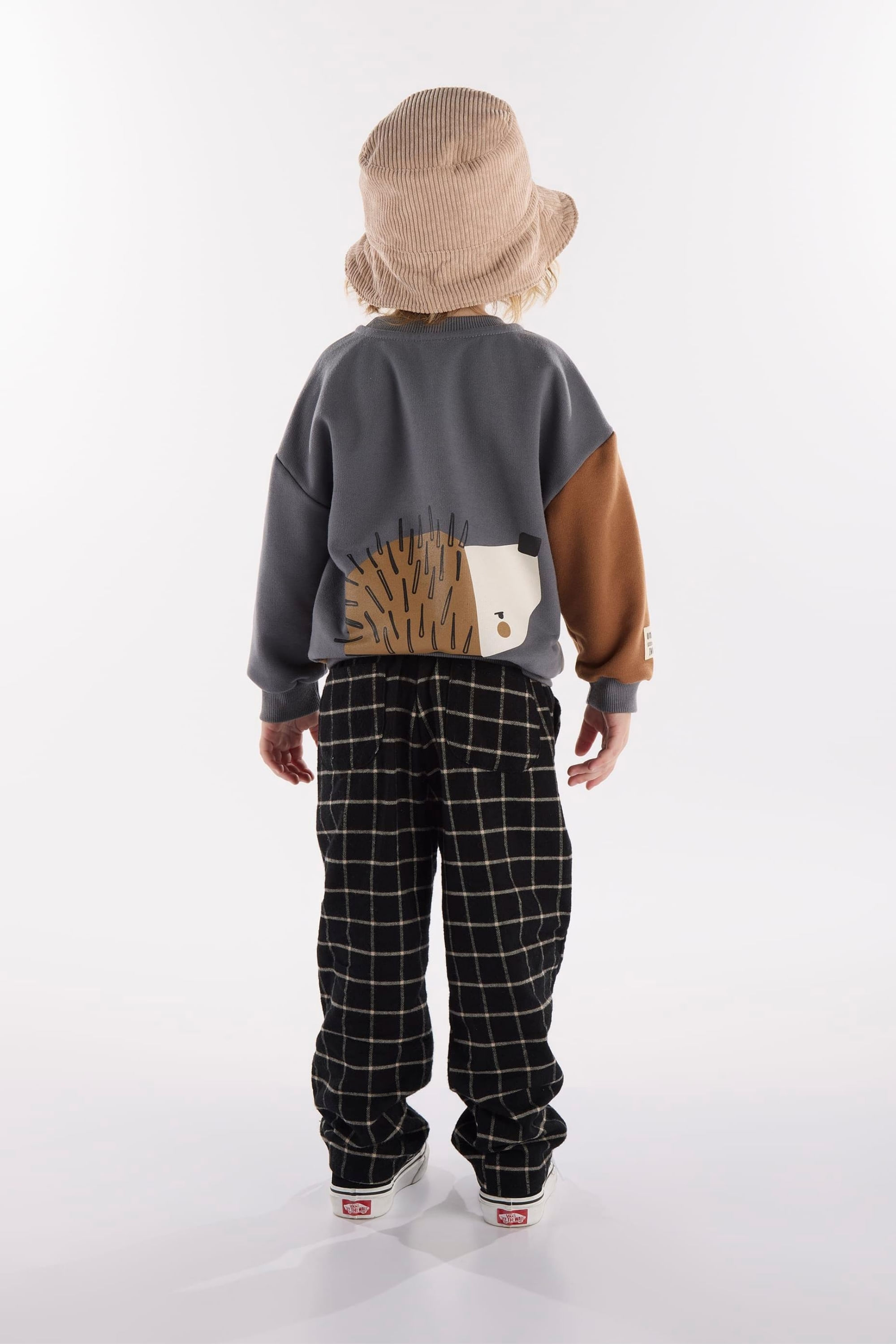 Conjunto Nozes Infantil Masculino com Blusão e Calça (Cinza) Três e Já - Imagem 45